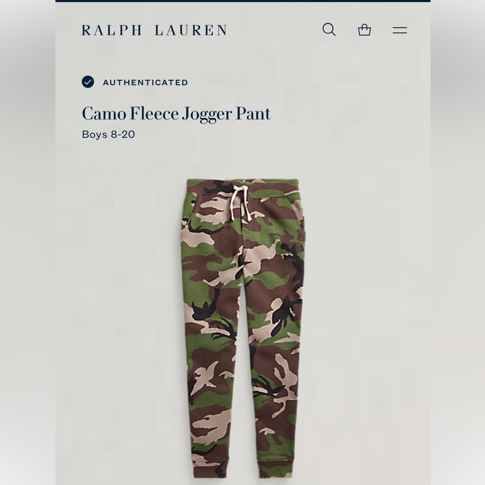 Camo Fleece Jogger Pant Ralph Lauren Polo
